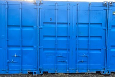 Blue Container outside 1