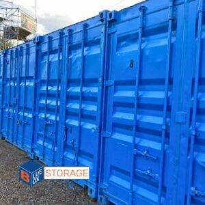 Blue Containers outside 2